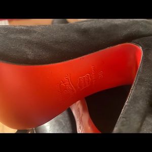 New Suede Black Sexy long boots never used , Christian Louboutin…